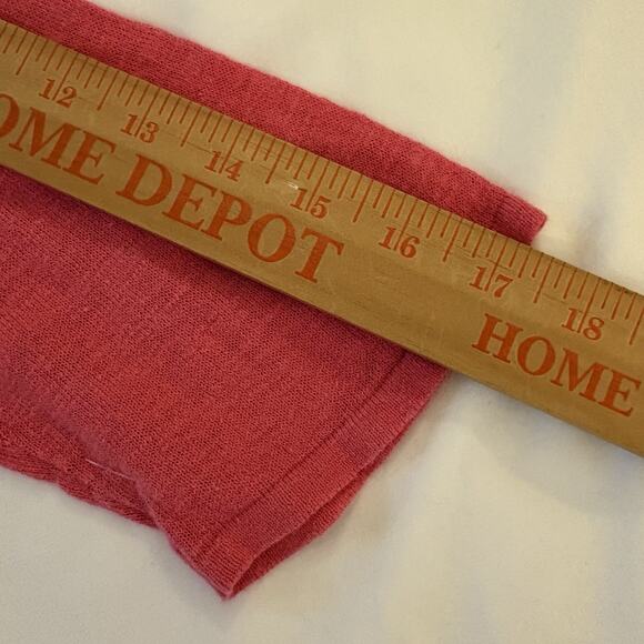 J. Jill Pink 3/4 Sleeve Linen Blend Round Neck Shirt Size Large - Picture 13 of 13